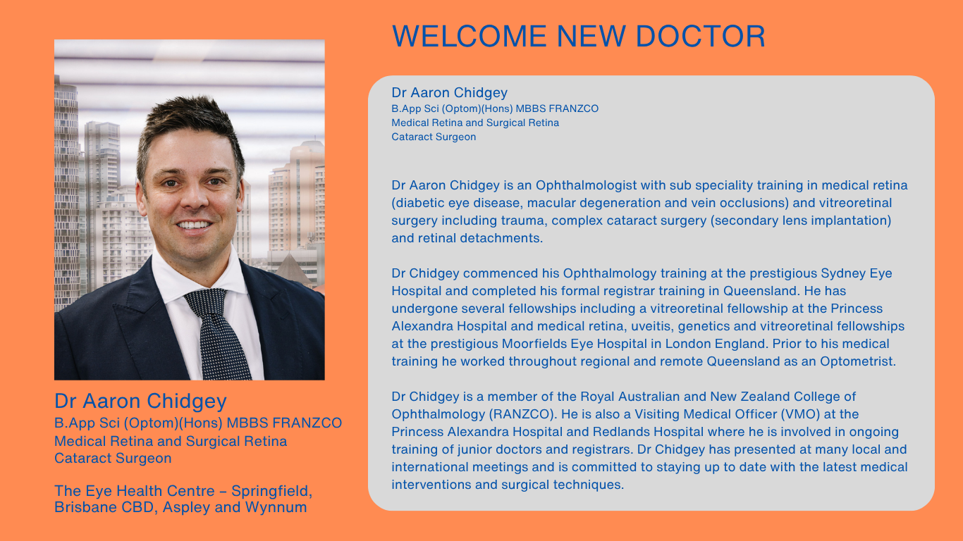 Dr Aaron Chidgey Pop up Welcome Dr Aaron Chidgey